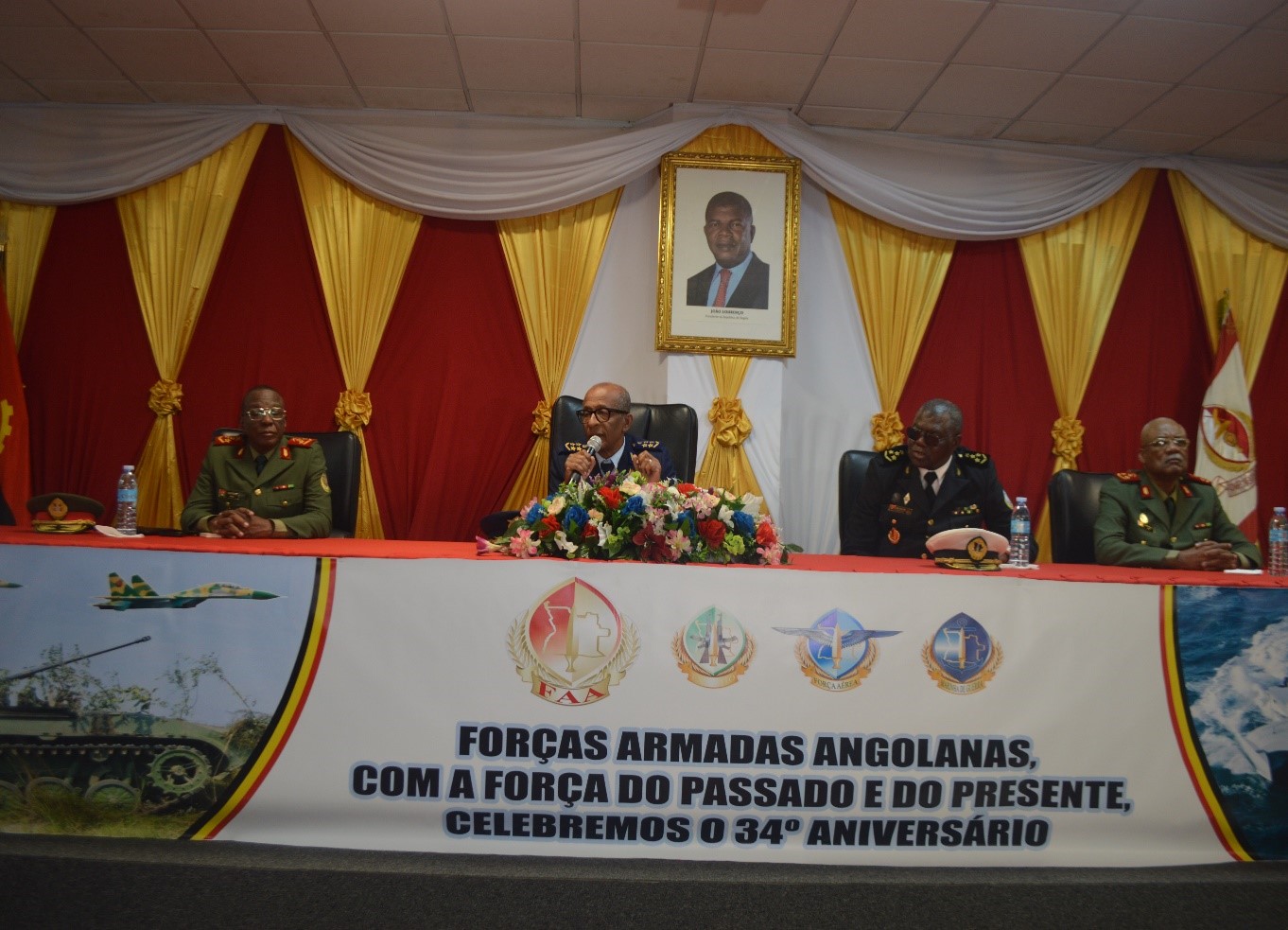 Abertura das Jornadas Comemorativas do 34.º Aniversário das Forças Armadas Angolanas.