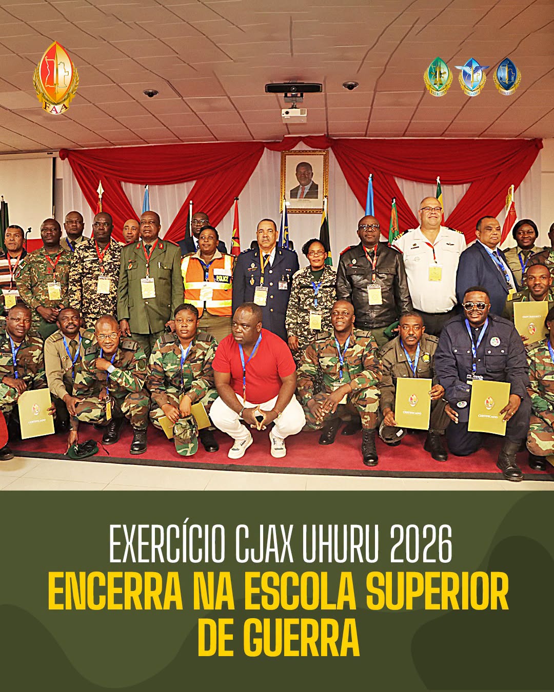 EXERCÍCIO CJAX UHURU 2026 ENCERRA NA ESCOLA SUPERIOR DE GUERRA